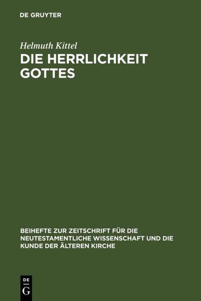 Produktbild: Die Herrlichkeit Gottes