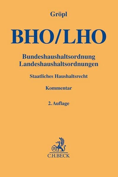 Produktbild: Bundeshaushaltsordnung / Landeshaushaltsordnungen. BHO/LHO