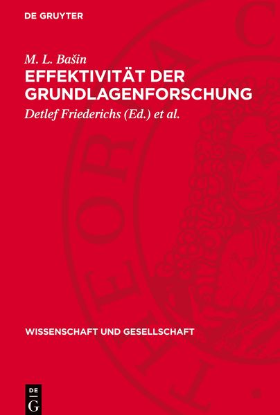 Produktbild: Effektivit&auml;t der Grundlagenforschung