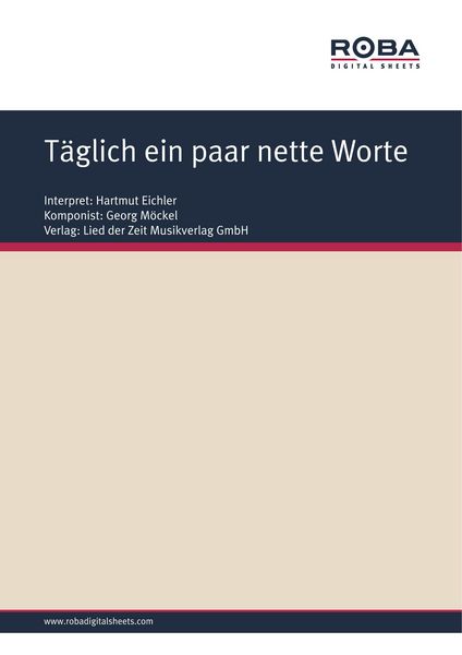 Produktbild: T&auml;glich ein paar nette Worte