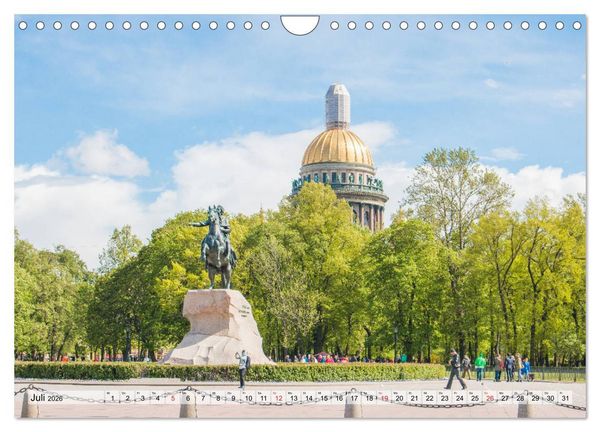 Produktbild: St. Petersburg - Prachtvolle Ostseemetropole (Wandkalender 2026 DIN A4 quer), CALVENDO Monatskalender