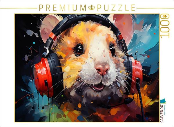 Produktbild: CALVENDO Puzzle Hamsterlied | 1000 Teile Lege-Gr&ouml;&szlig;e 64x48cm Foto-Puzzle f&uuml;r gl&uuml;ckliche Stunden
