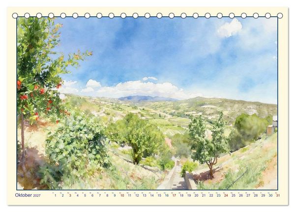 Produktbild: Zypern - die gespaltene Insel (Tischkalender 2027 DIN A5 quer), CALVENDO Monatskalender