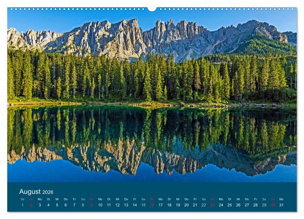 Produktbild: Dolomiten - Bezaubernde Giganten (hochwertiger Premium Wandkalender 2026 DIN A2 quer), Kunstdruck in Hochglanz