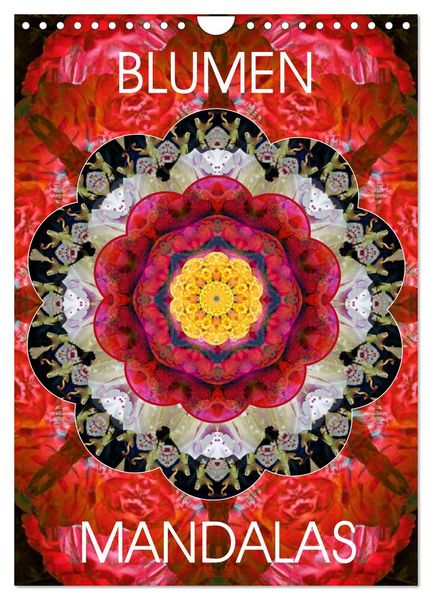 Produktbild: BLUMEN MANDALAS (Wandkalender 2026 DIN A4 hoch), CALVENDO Monatskalender