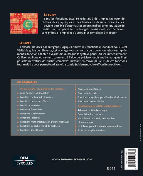 Produktbild: Les fonctions d'Excel