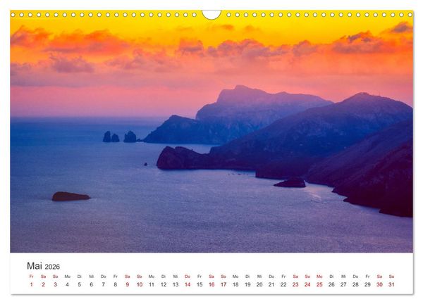 Produktbild: Amalfi K&uuml;ste - Italiens wundersch&ouml;ner K&uuml;stenabschnitt. (Wandkalender 2026 DIN A3 quer), CALVENDO Monatskalender