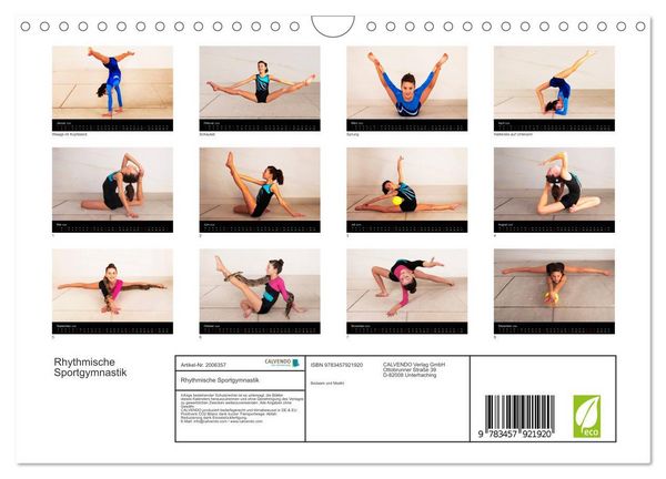 Produktbild: Rhythmische Sportgymnastik (Wandkalender 2026 DIN A4 quer), CALVENDO Monatskalender