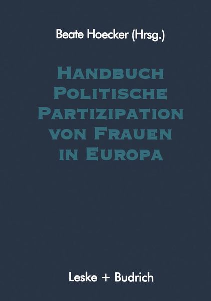 Produktbild: Handbuch Politische Partizipation von Frauen in Europa