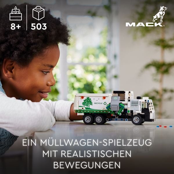 Produktbild: LEGO Technic 42167 Mack LR Electric M&uuml;llwagen Set, LKW-Spielzeug