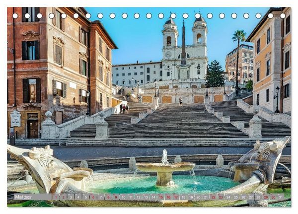 Produktbild: Rom - Ewige Stadt am Tiber (Tischkalender 2027 DIN A5 quer), CALVENDO Monatskalender
