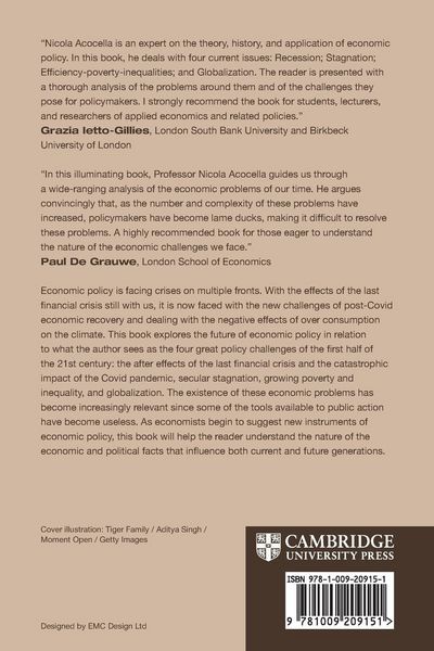 Produktbild: Economic Policy in the 21st Century