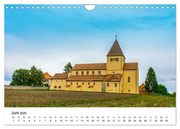 Produktbild: Klosterinsel Reichenau - UNESCO-Welterbe am Bodensee (Wandkalender 2026 DIN A4 quer), CALVENDO Monatskalender