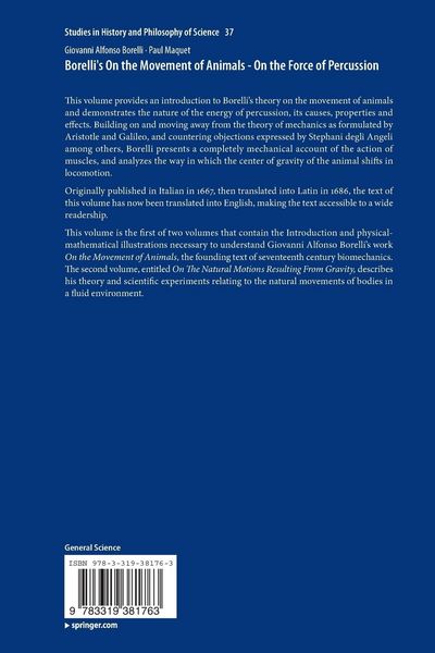 Produktbild: Borelli's On the Movement of Animals - On the Force of Percussion