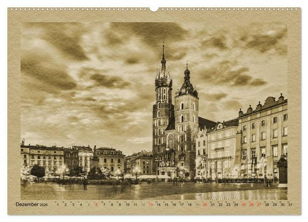 Produktbild: Polen &ndash; Ein Kalender im Zeitungsstil (hochwertiger Premium Wandkalender 2026 DIN A2 quer), Kunstdruck in Hochglanz