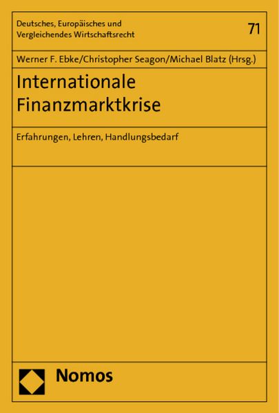 Produktbild: Internationale Finanzmarktkrise