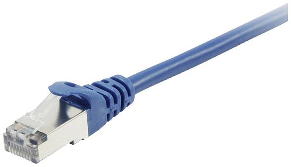 Equip 605534 RJ45 Netzwerkkabel, Patchkabel CAT 6 S/FTP 5.00 m Blau vergoldete Steckkontakte 1 St.