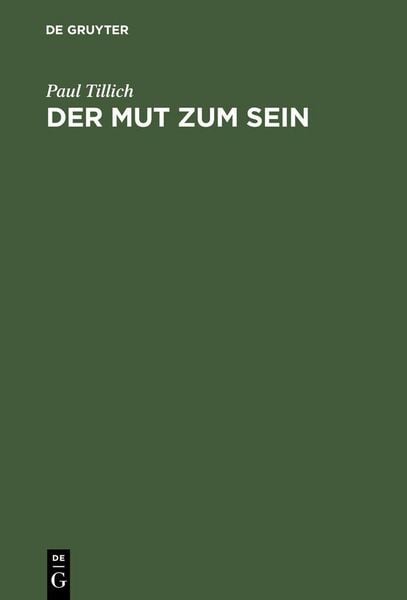 Produktbild: Der Mut zum Sein