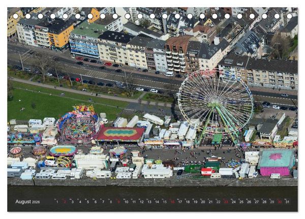 Produktbild: K&ouml;ln - Die Rheinmetropole aus der Luft (Tischkalender 2026 DIN A5 quer), CALVENDO Monatskalender