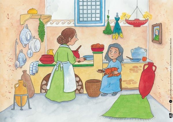 Produktbild: Die heilige Lucia und der Lichterkranz. Kamishibai Bildkartenset.