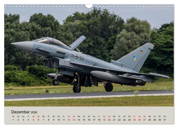 Produktbild: Kampfjet Eurofighter Typhoon (Wandkalender 2026 DIN A3 quer), CALVENDO Monatskalender