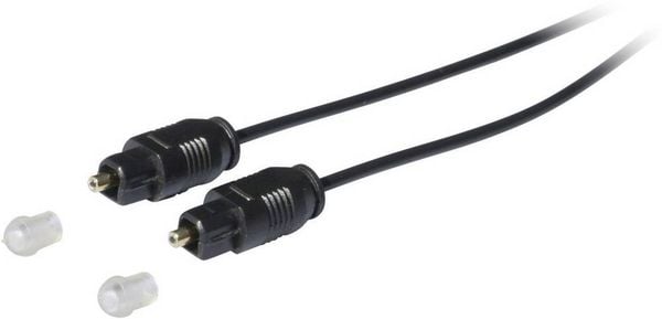 Produktbild: Kash 30L503 Toslink Digital-Audio Anschlusskabel [1x Toslink-Stecker (ODT) - 1x Toslink-Stecker (ODT)] 2.00 m Schwarz vergoldete Steckkontakte