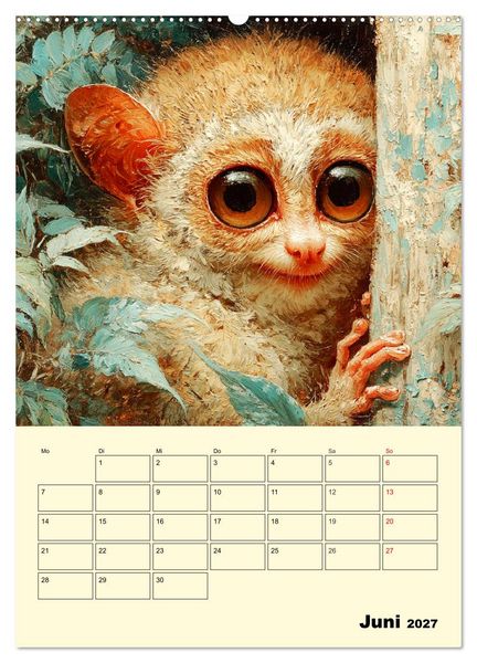 Produktbild: Koboldmakis. Kleine H&uuml;ter des Dschungels (hochwertiger Premium Wandkalender 2027 DIN A2 hoch), Kunstdruck in Hochglanz