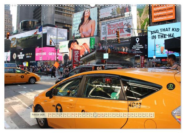 Produktbild: Streets of New York - Zu Fu&szlig; durch die Metropole der Superlative (hochwertiger Premium Wandkalender 2026 DIN A2 quer), Kunstdruck in Hochglanz
