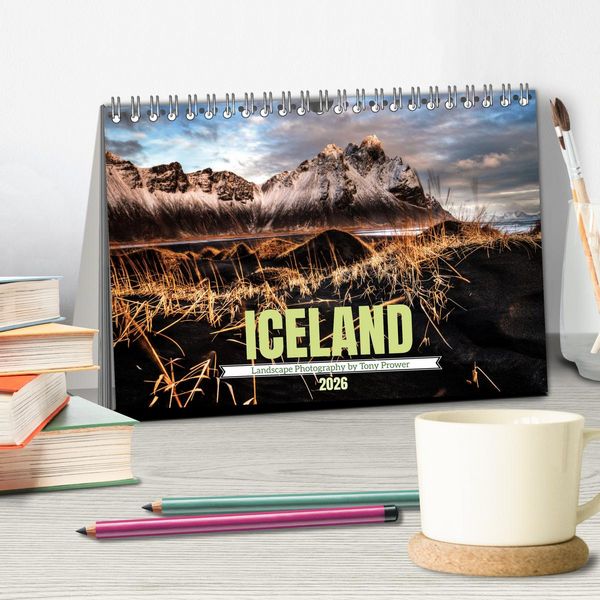 Produktbild: Natural scenery of Iceland (Desk Calendar 2026 DIN A5 landscape), CALVENDO 12 Month DeskCalendar