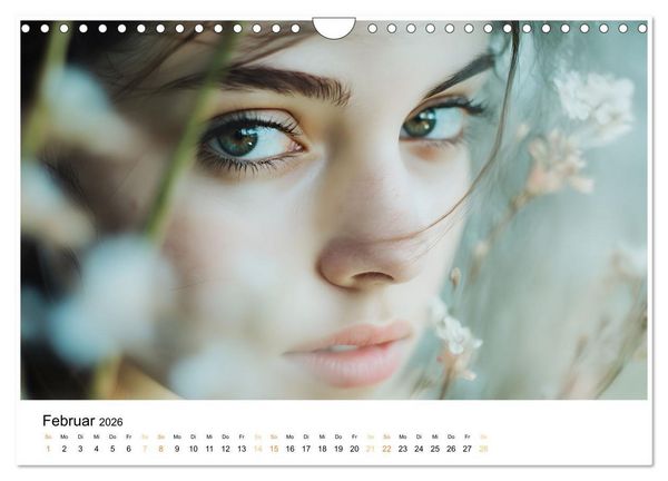 Produktbild: Magische Frauen Portraits (Wandkalender 2026 DIN A4 quer), CALVENDO Monatskalender
