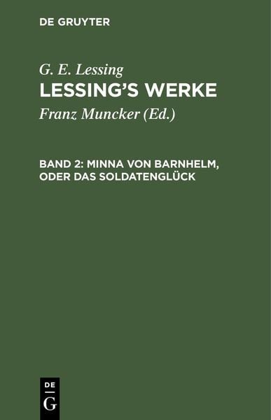 Produktbild: Minna von Barnhelm, oder das Soldatengl&uuml;ck
