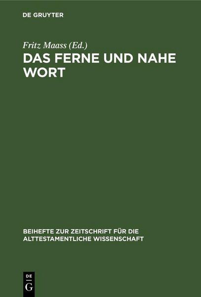 Produktbild: Das ferne und nahe Wort