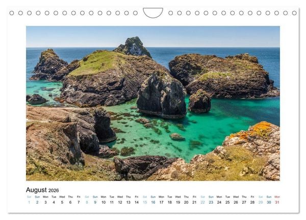 Produktbild: Cornwall - Between Land and Sea (Wall Calendar 2026 DIN A4 landscape), CALVENDO 12 Month Wall Calendar