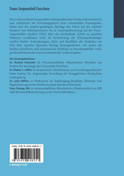 Produktbild: Trans-Sequentiell Forschen