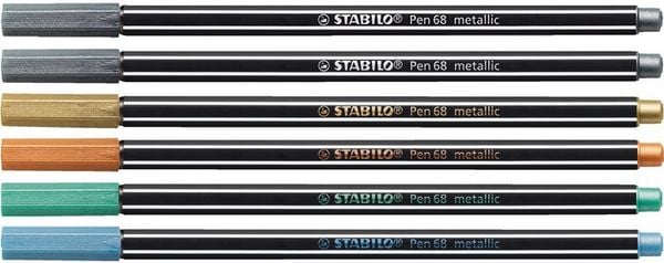 Produktbild: STABILO Filzstift Pen 68 metallic - 6 St&uuml;ck