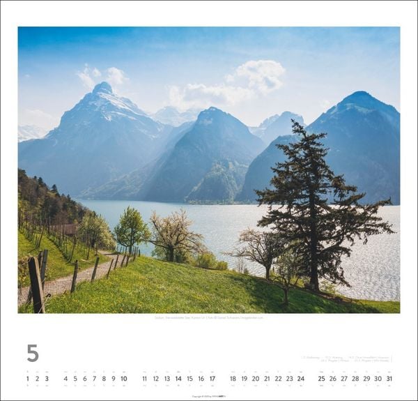 Produktbild: Schweiz Kalender 2026 - Schönste Landschaften und Ansichten