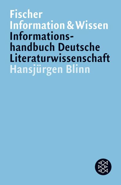 Produktbild: Informationshandbuch Deutsche Literaturwissenschaft