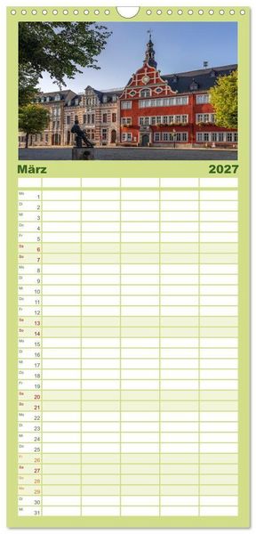 Produktbild: Familienplaner 2027 - Deutsche Bundesl&auml;nder - Th&uuml;ringen mit 5 Spalten (Wandkalender, 21 x 45 cm) CALVENDO
