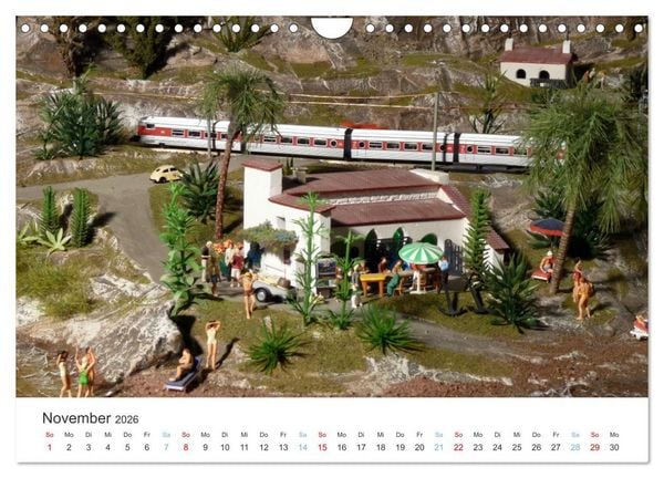 Produktbild: Modellbahnen aus aller Welt - H0, N, Z (Wandkalender 2026 DIN A4 quer), CALVENDO Monatskalender