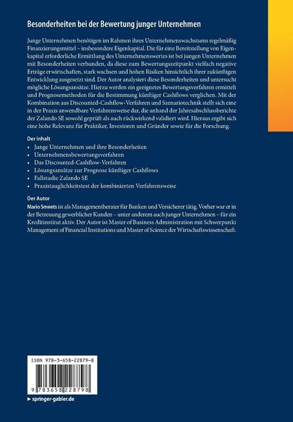 Produktbild: Besonderheiten bei der Bewertung junger Unternehmen