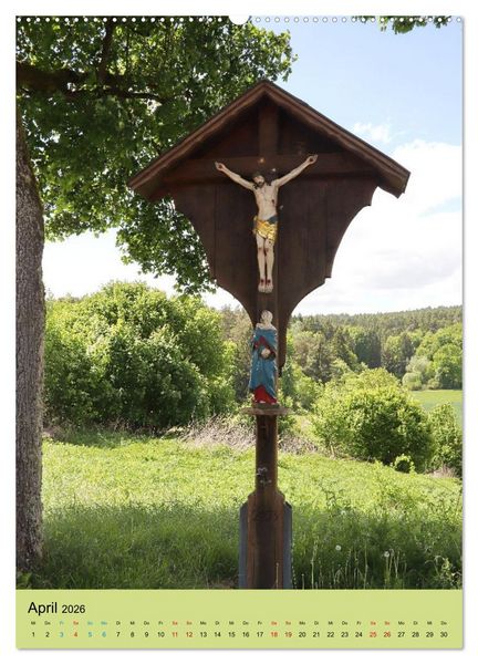 Produktbild: Wegkreuze - christliche Symbole am Wegesrand (Wandkalender 2026 DIN A2 hoch), CALVENDO Monatskalender