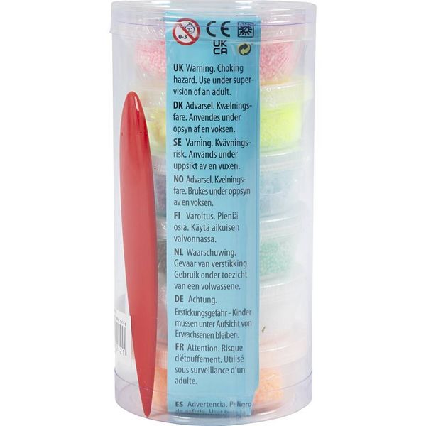 Produktbild: Creativ Company Foam Clay Glitter, Pastellfarben, 6x14g
