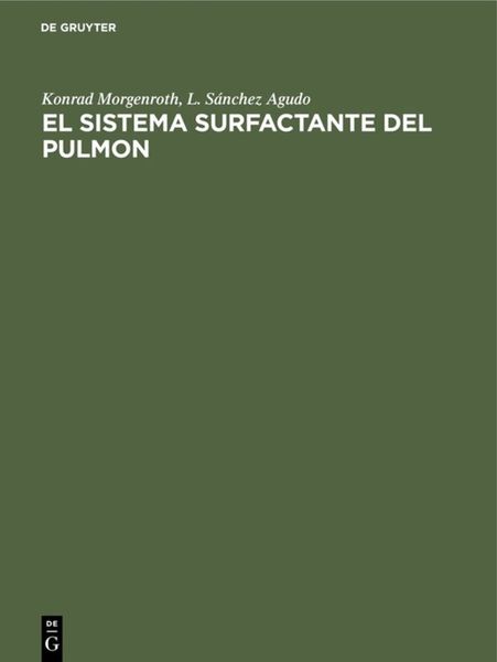 Produktbild: El sistema surfactante del pulmon