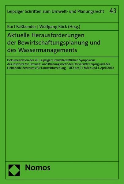 Produktbild: Aktuelle Herausforderungen der Bewirtschaftungsplanung und des Wassermanagements