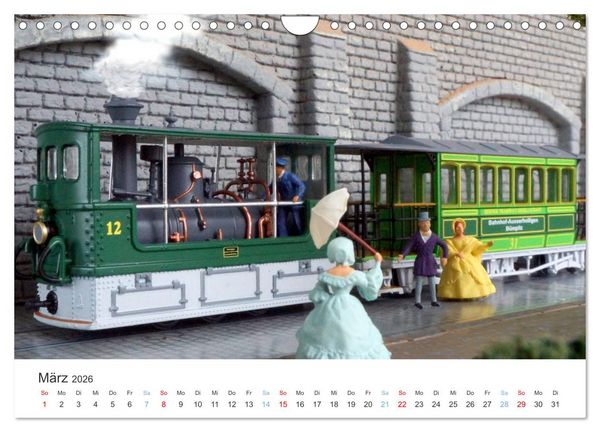 Produktbild: Modellbahnen aus aller Welt - H0, N, Z (Wandkalender 2026 DIN A4 quer), CALVENDO Monatskalender