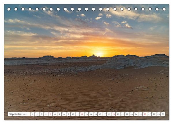 Produktbild: &Auml;gypten - die Weisse W&uuml;ste (Tischkalender 2027 DIN A5 quer), CALVENDO Monatskalender