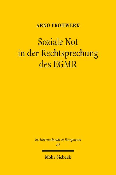 Produktbild: Soziale Not in der Rechtsprechung des EGMR