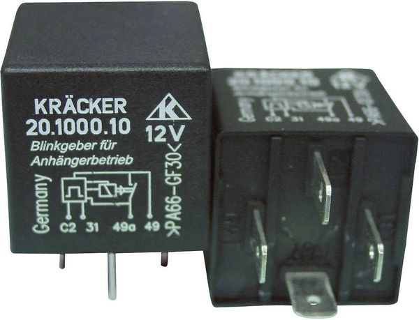 Kräcker 20.1000.10 Kfz-Relais 12 V/DC 20A 1 Schließer