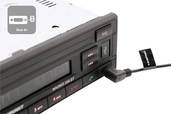 Produktbild: Blaupunkt Madrid 200 BT Autoradio Bluetooth&reg;-Freisprecheinrichtung