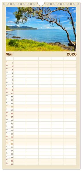Produktbild: Familienplaner 2026 - Erlebe mit mir das unvergleichliche Australien mit 5 Spalten (Wandkalender, 21 x 45 cm) CALVENDO
